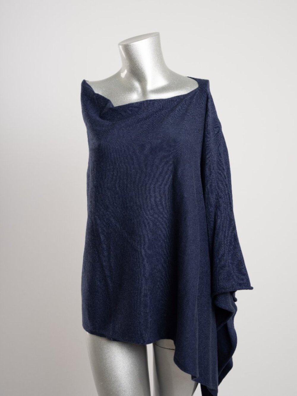 Classic Navy Ruana - Picture 3 of 7